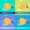 Set diversity pushing coin yuan dollar euro bitcoin man woman template for design work and animation growth wealth full