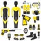 Set diving equipment