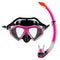 Set for diving, mask and snorkel, equipment for snorkeling, on a white background