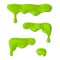 Set of dripping oozing slime design