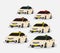 Set of Dubai Taxi Meter Car