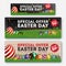 Set of Easter Sale Special Discount Web Banner