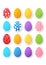 Set of Easter stickers