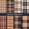 Set of eight seamless vector tartan square patterns. design for textile, covers, packaging, christmas