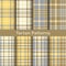 Set of eight seamless vector tartan square patterns. design for textile, covers, packaging, christmas