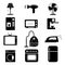 Set of electronic home icons