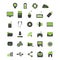 set of electronic and web icons. Vector illustration decorative design