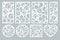 Set elements decorative design. geometric ornament pattern.