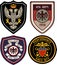 Set of emblem badge shield