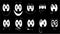 A set of emoji, a set of emotions of funny faces with big eyes with different emotions: joy, sadness, fear, surprise, smile, cry,