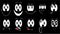 A set of emoji, a set of emotions of funny faces with different emotions, joy, sadness, fear, surprise, smile, cry, doubt drawn in