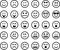 Set of emoticons