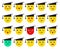 Set of Emoticons or Emoji. Vector Illustration.