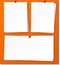 Set of empty sticky note paper template