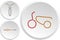 Set of enduro bike color logos