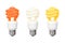 Set of Energy saving fluorescent lamps
