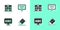 Set Eraser or rubber, School building, Alphabet and Certificate template icon. Vector