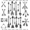 Set of ethnic tribal arrows