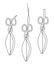 Set of exquisite antique scissors. Continuous line drawing. Vector illustration