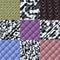 Set of fabric knit generated textures