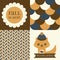 Set of Fall inspired Patterns and posters.