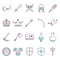 set of fantasy icons. Vector illustration decorative design