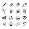 Set of fastfood icons