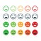 Set of Feedback icon. Rating satisfaction.