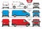 Set of Fiat Vans and Minivans 2015-present