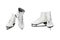 Set of figure skates isolated on a white background without shadow