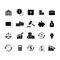 Set of finance balance money icons