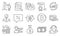 Set of Finance icons, such as Update data, Accounting report, Money bag. Vector