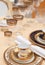 Set of fine bone porcelain dishware