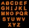 Set of Fire alphabet