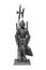 Set for the fireplace. Decorative figure knight