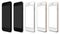 Set of five smartphones gold, rose, silver, black and black polished