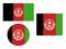 Set of Flags of Afghanistan
