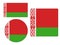Set of Flags of Belarus