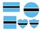 Set of Flags of Botswana