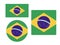 Set of Flags of Brasil