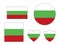 Set of Flags of Bulgaria