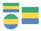 Set of Flags of Gabon