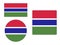 Set of Flags of Gambia