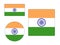 Set of Flags of India