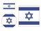 Set of Flags of Israel