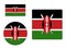 Set of Flags of Kenya