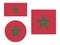 Set of Flags of Morocco