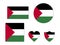 Set of Flags of Palestine