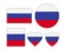 Set of Flags of Russian Federation