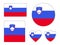 Set of Flags of Slovenia